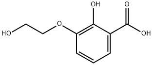 2-羟基-3-(2-羟基乙氧基)苯甲酸 结构式