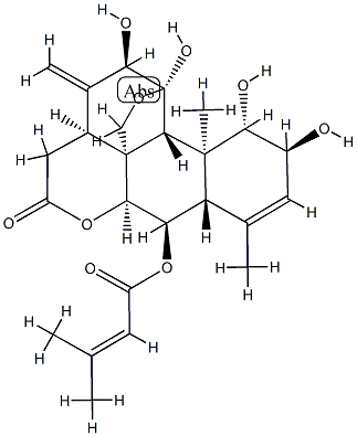 13,18-dehydro-6alpha-senecioyloxychaparrin 结构式