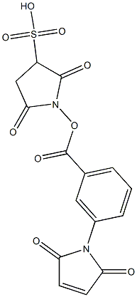 m-maleimidobenzoyl-N-hydroxysulfosuccinimide ester Structure