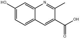 3-Quinolinecarboxylicacid,7-hydroxy-2-methyl-(6CI) 结构式