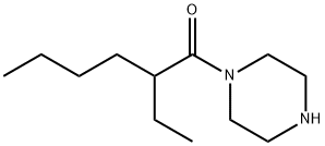 2-エチル-1-(ピペラジン-1-イル)ヘキサン-1-オン 化学構造式