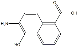 1-Naphthoicacid,6-amino-5-hydroxy-(6CI) Struktur