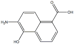 1-Naphthoicacid,6-amino-5-hydroxy-(6CI) Structure