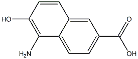 2-Naphthoicacid,5-amino-6-hydroxy-(6CI) 化学構造式