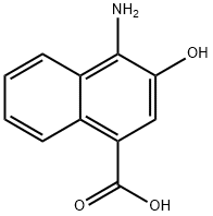 1-Naphthalenecarboxylicacid,4-amino-3-hydroxy-(9CI) Struktur