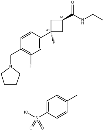 PF-03654746,  4-Methylbenzenesulfonate (1:1) Struktur