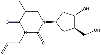 N(3)-allylthymidine Struktur