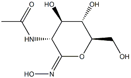 N-acetylglucosaminono-1,5-lactoneoxime 结构式