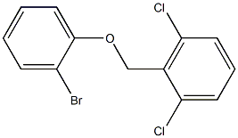 2-(2-bromophenoxymethyl)-1,3-dichlorobenzene Struktur