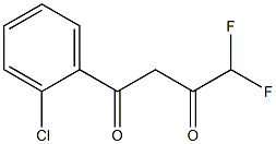 1-(2-chlorophenyl)-4,4-difluorobutane-1,3-dione 结构式