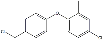 4-chloro-1-[4-(chloromethyl)phenoxy]-2-methylbenzene Struktur