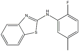 N-(2-fluoro-5-methylphenyl)-1,3-benzothiazol-2-amine Structure