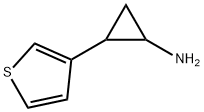 2-(thiophen-3-yl)cyclopropan-1-amine Struktur