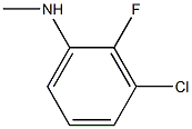 3-chloro-2-fluoro-N-methylaniline Struktur