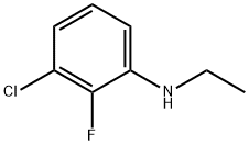 3-chloro-N-ethyl-2-fluoroaniline Struktur