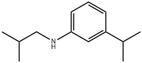N-(2-methylpropyl)-3-(propan-2-yl)aniline,1040069-37-1,结构式