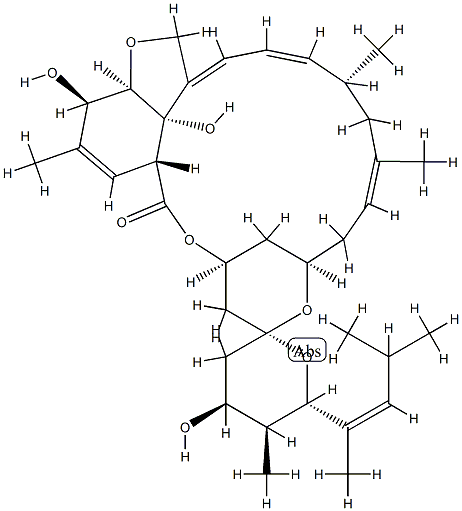 (6R,23S,25S)-5-O-Demethyl-28-deoxy-25-(1,3-dimethyl-1-butenyl)-6,28-epoxy-23-hydroxymilbemycin B Structure