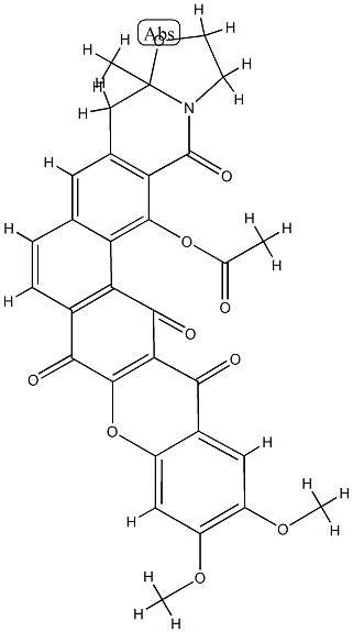 cervinomycin A2 monoacetate Structure