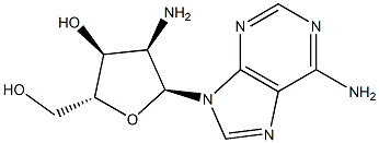 9-(2-Amino-2-deoxy-α-D-ribofuranosyl)-9H-purin-6-amine Struktur