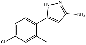 5-(4-chloro-2-methylphenyl)-1H-Pyrazol-3-amine 结构式