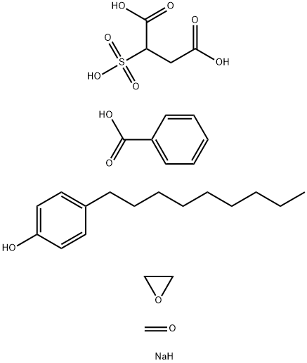 Formaldehyde, polymer with 4-nonylphenol and oxirane, benzoate hydrogen sulfobutanedioate, disodium salt 结构式