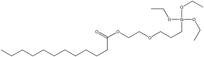 TRIETHOXYSILYLPROPOXY(POLYETHYLENEOXY)DODECANOATE, tech-95 Structure