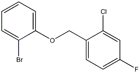 1-(2-bromophenoxymethyl)-2-chloro-4-fluorobenzene Struktur