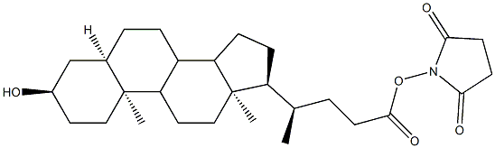 lithocholyl-N-hydroxysuccinimide 化学構造式