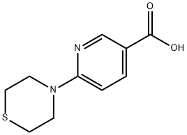 6-(thiomorpholin-4-yl)pyridine-3-carboxylic acid Structure