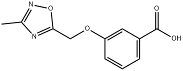 3-[(3-methyl-1,2,4-oxadiazol-5-yl)methoxy]benzoic acid|