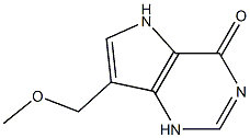 4H-Pyrrolo[3,2-d]pyrimidin-4-one,1,5-dihydro-7-(methoxymethyl)-(9CI) Structure