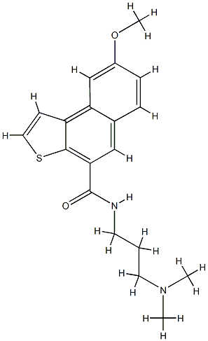 N-(3,3-dimethylamino)propyl-8-methoxynaphtho(2,1-b)thiophene-4-carboxamide Structure