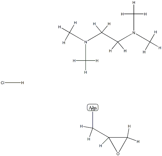 1,2-Ethanediamine, N,N,N',N'-tetramethyl-, polymer with (chloromethyl)oxirane, hydrochloride 结构式