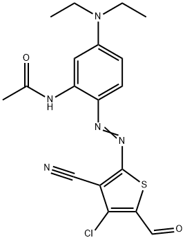 24CHLORO3CYANO5FORMYL2THIENYLAZO5DIETHYLAMINOACETOANILIDE,104366-25-8,结构式