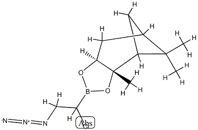 (+)-pinanediol (1S)-chloro-2-azidoethaneboronate 化学構造式