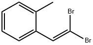 Benzene, 1-(2,2-dibromoethenyl)-2-methyl- 化学構造式