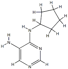 N4-cyclopentylpyrimidine-4,5-diamine Struktur