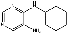 N4-cyclohexylpyrimidine-4,5-diamine 化学構造式