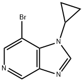 7-bromo-1-cyclopropyl-1H-imidazo[4,5-c]pyridine 化学構造式