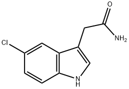 2-(5-氯-1H-吲哚-3-基)乙酰胺,1044772-39-5,结构式
