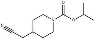 propan-2-yl 4-(cyanoMethyl)piperidine-1-carboxylate Structure