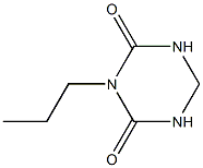 1,3,5-Triazine-2,4(1H,3H)-dione,dihydro-3-propyl-(9CI) Structure