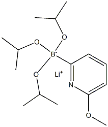 トリイソプロピル 2-(6-メトキシピリジル)ほう酸リチウム 化学構造式