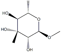 methyl 6-deoxy-3-methylmannopyranoside,104874-61-5,结构式