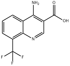 4-amino-8-(trifluoromethyl)-3-quinolinecarboxylic acid(SALTDATA: FREE) Struktur