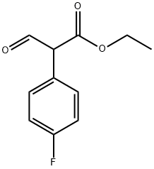 Benzeneacetic acid, 4-fluoro-.alpha.-forMyl-, ethyl ester,104920-79-8,结构式