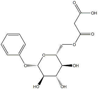 4-phenyl-6-O-malonylglucoside 结构式