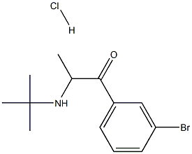Bupropion Hydrochloride Related Compound B (15 mg) (2-(tert-butylamino)-3'-bromopropiophenone hydrochloride) Structure