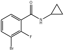 3-BROMO-N-CYCLOPROPYL-2-FLUOROBENZAMIDE 化学構造式