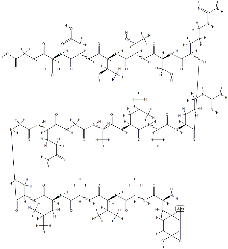 HCG-beta (Gly(88,90))82-101 结构式